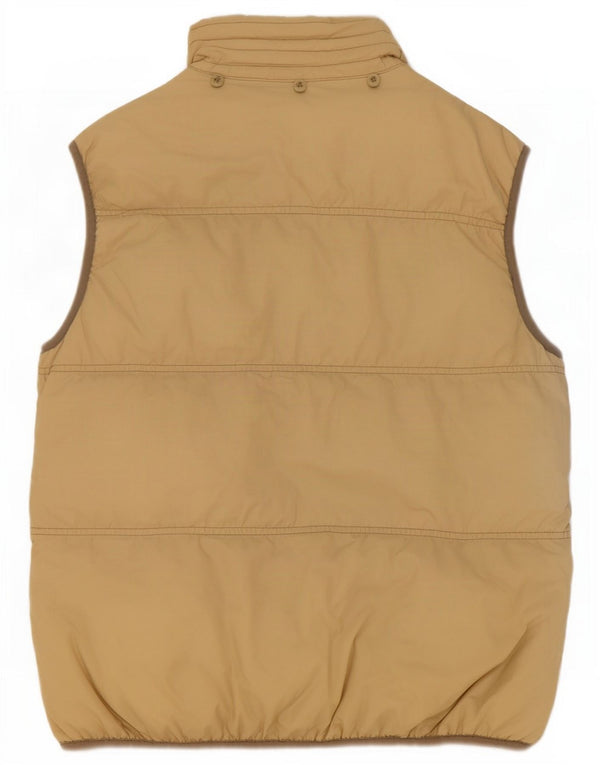 Ny Penny Womens Polstret Gilet UK 14 Large Beige Nylon