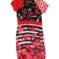 DESIGUAL Girls Bubble Dress 11-12 Years Red Patchwork Cotton Vintage Desigual and Second-Hand Desigual from Messina Hembry 