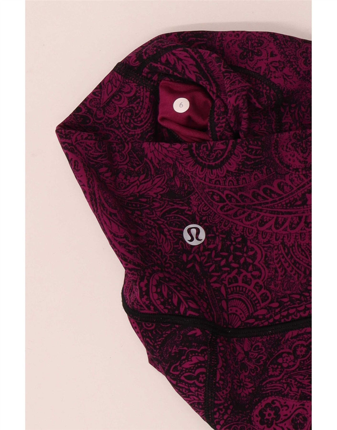 Lululemon Womens Leggings US 6 Medium Purple Paisley