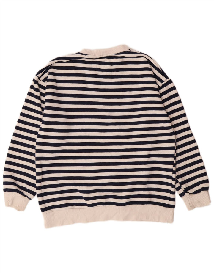 Zara Pige Sweatshirt Jumper 9-10 År Marineblå Stribet