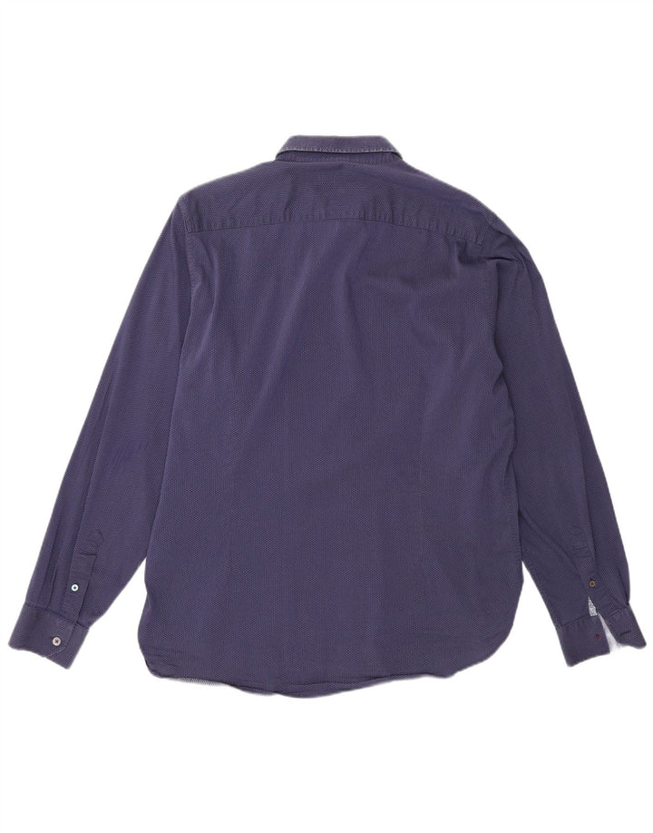 Ted Baker Herreskjorte str. 4 Large Navy Blue Spotted