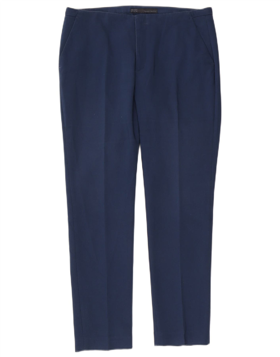 Zara Dame Slim Chino Bukser Large W30 L27 Blå