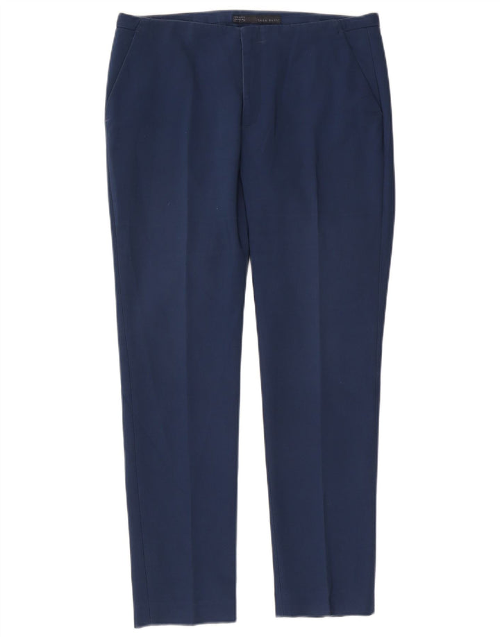 Zara Dame Slim Chino Bukser Large W30 L27 Blå