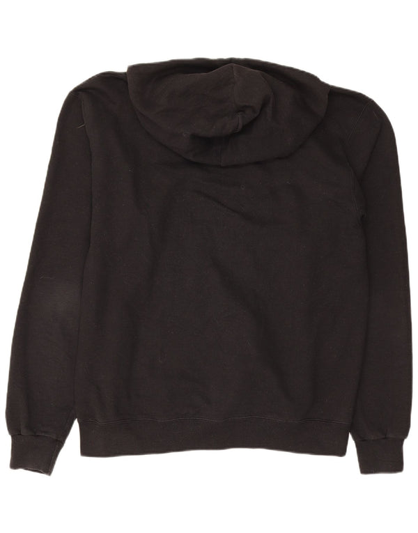 Champion Mens Purdue Graphic Hoodie Jumper Medium Black Cotton