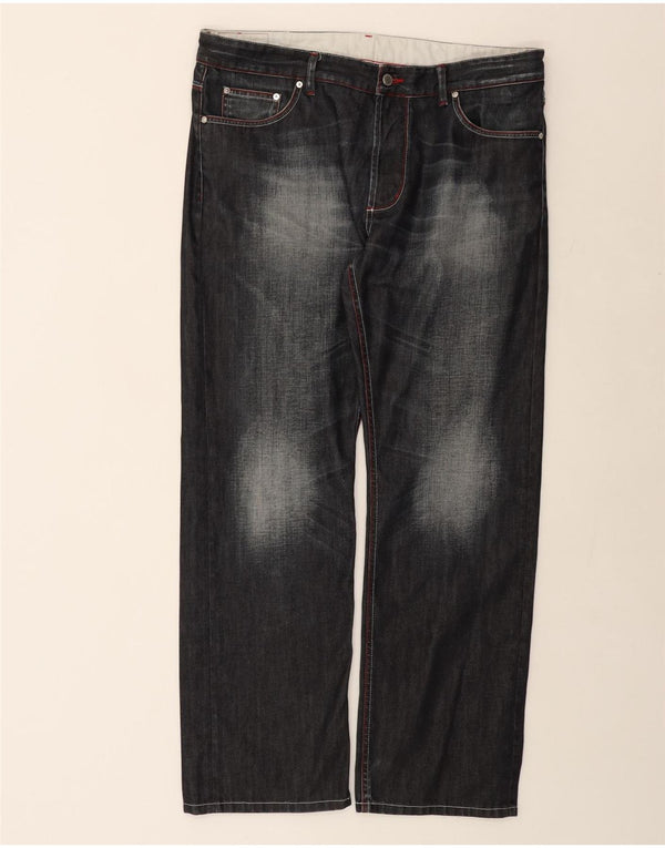 GANT Straight Jeans til mænd W38 L32 Sort bomuld