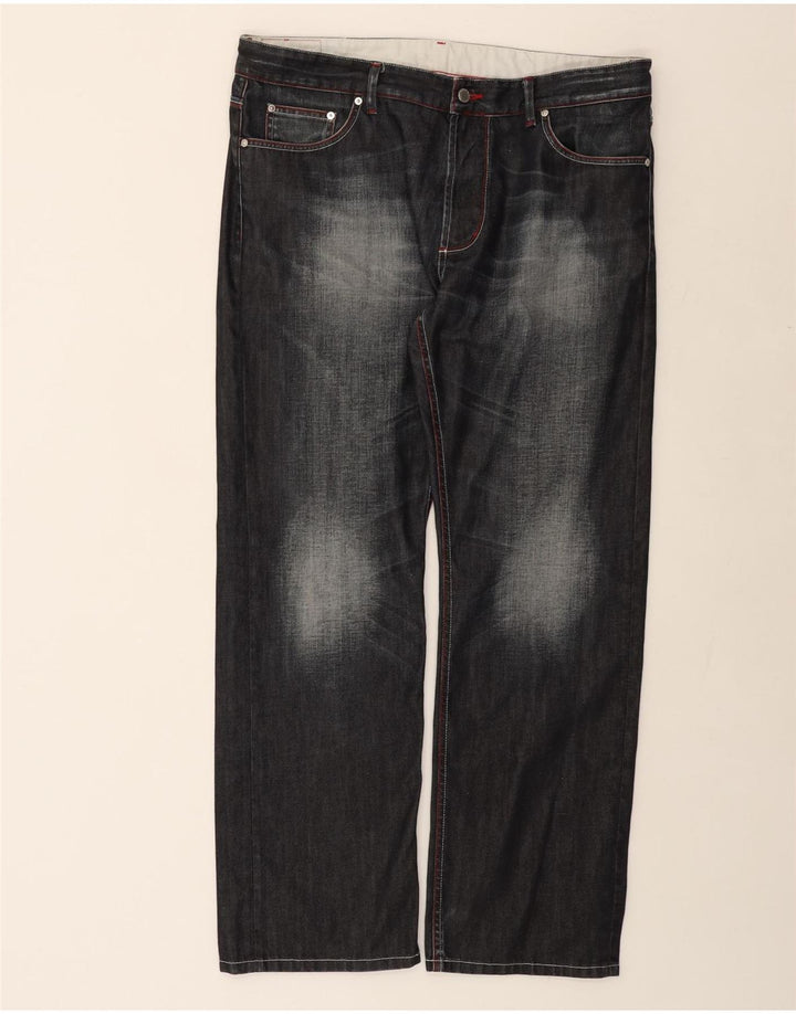 GANT Straight Jeans til mænd W38 L32 Sort bomuld