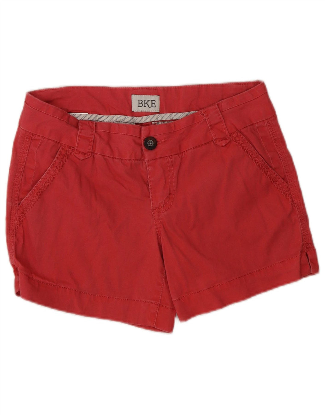 BKE Casual Shorts til kvinder W26 Små røde bomuld