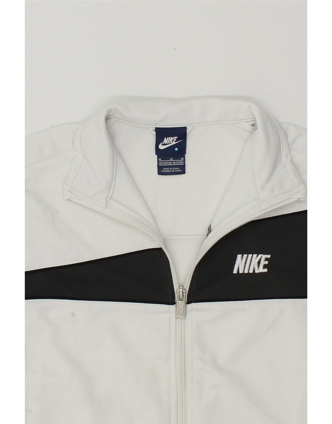 NIKE Træningsdragt topjakke til drenge 10-11 år Medium White Colourblock