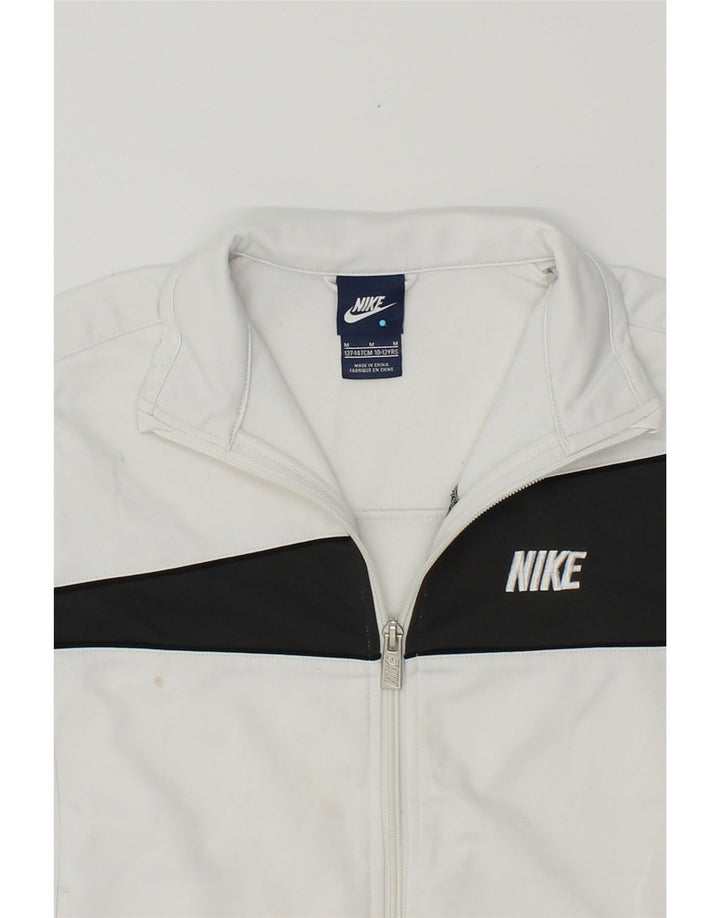 NIKE Træningsdragt topjakke til drenge 10-11 år Medium White Colourblock