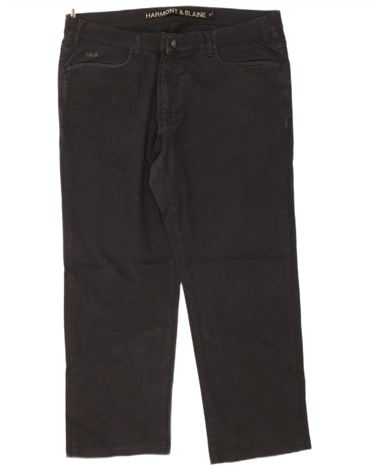 Harmont & Blaine herre cropped jeans W42 L27 sort bomuld