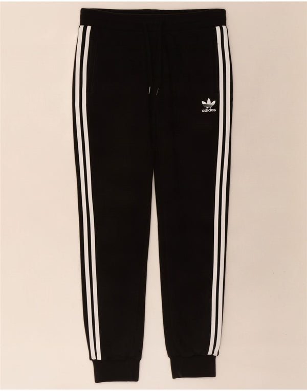 Adidas Drenge Træningsdragt Bukser Joggers 13-14 År Sort Bomuld