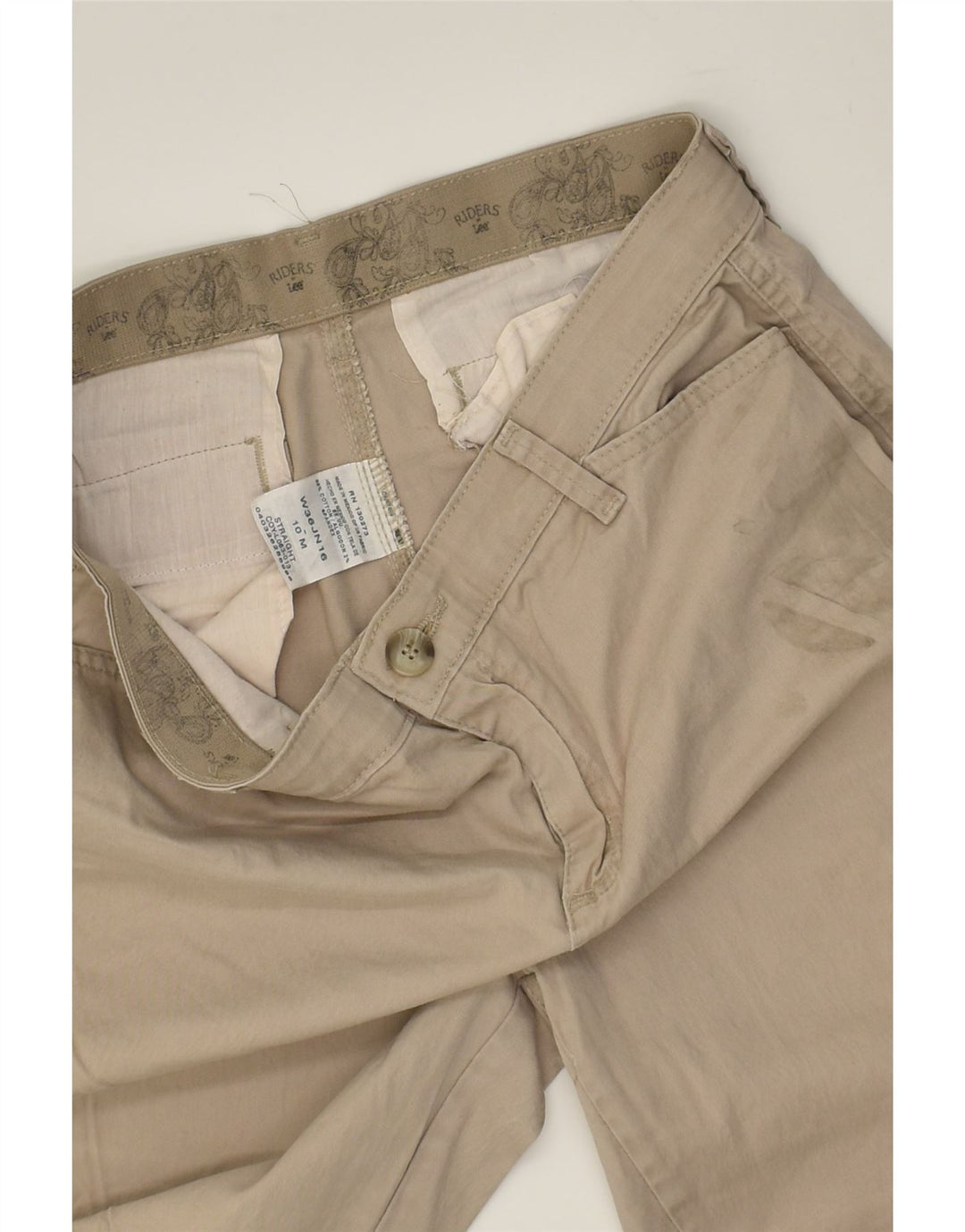 LEE Womens Straight Casual Trousers US 10 Large W32 L30  Grey Cotton | Vintage Lee | Thrift | Second-Hand Lee | Used Clothing | Messina Hembry 