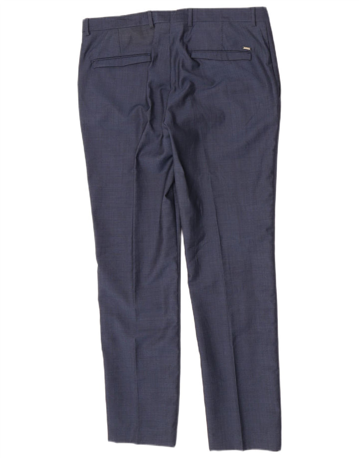 Zara Herre Slim Chino Bukser EU 42 Large W32 L31 Blå