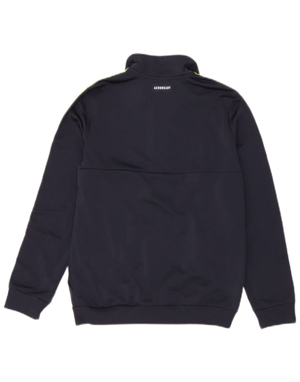 Adidas drenge Aeroready træningsdragt topjakke 11-12 år marineblå polyester