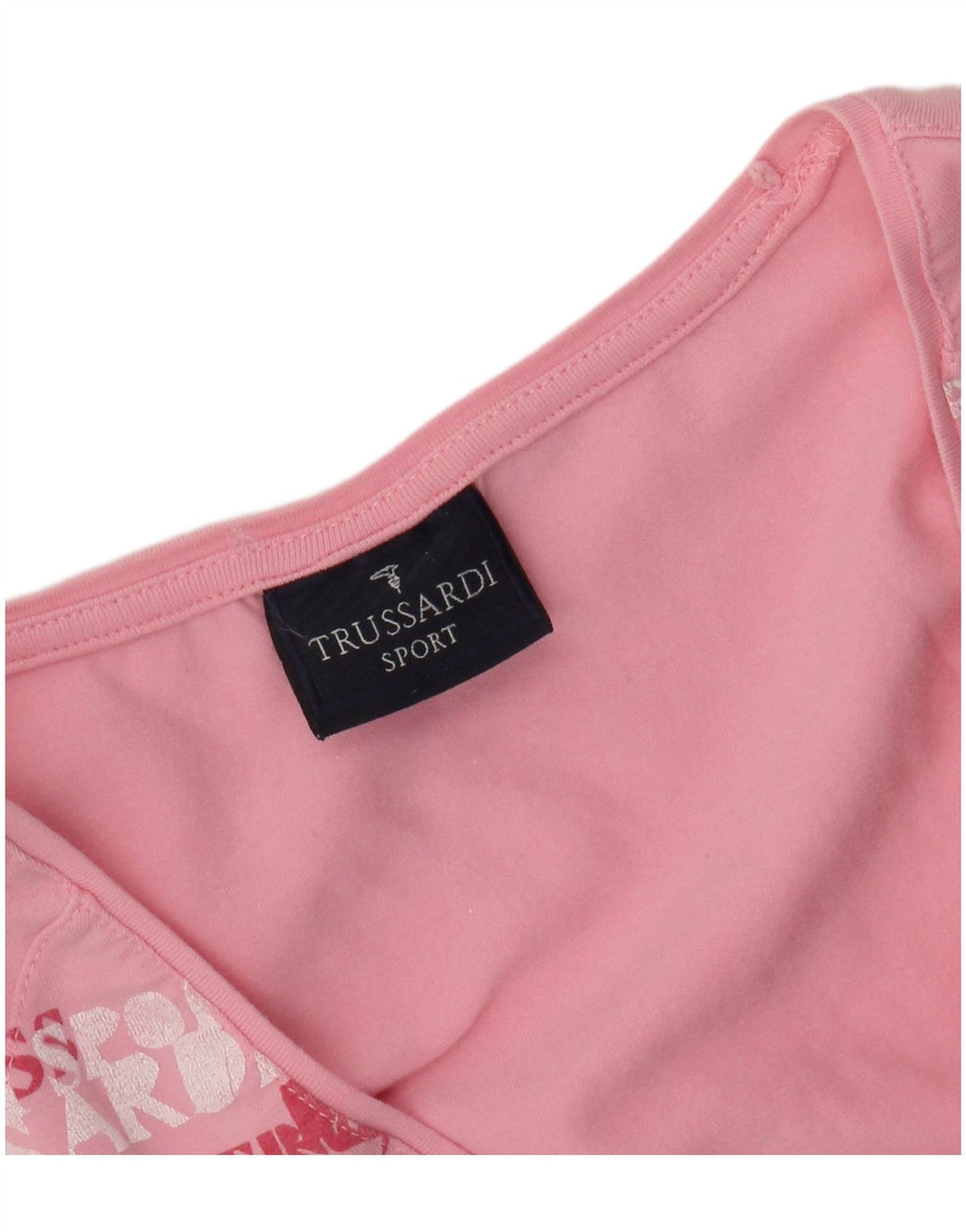 TRUSSARDI Piger Grafisk T-Shirt Top 11-12 År Large Pink