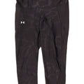 Under Armour Dame Capri Leggings UK 14 Medium Black Camouflage