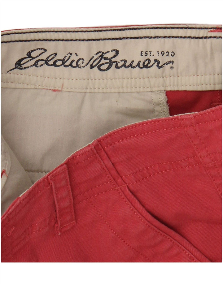 EDDIE BAUER Chino Shorts til kvinder US 2 XS W28 Pink Bomuld