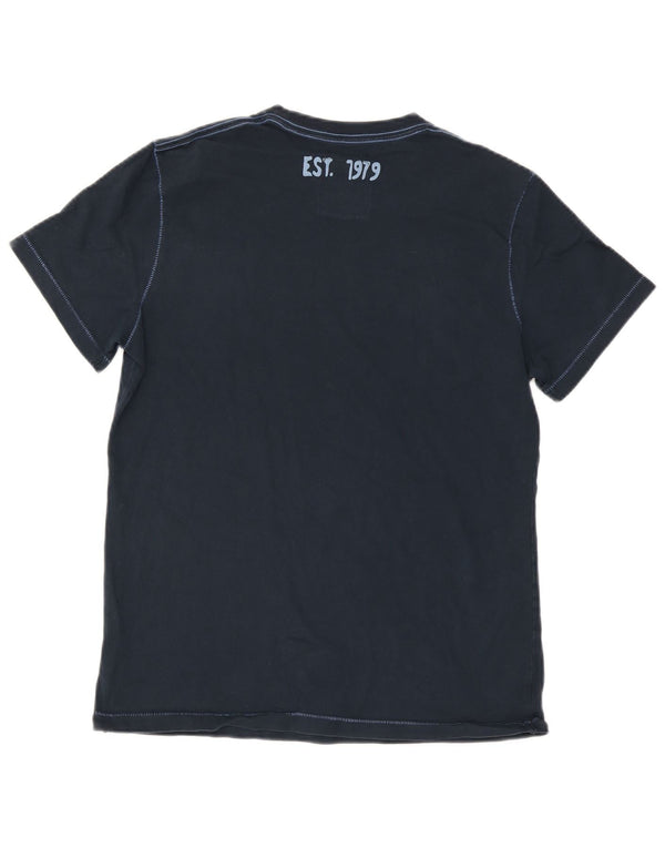 Tænk Pink Herre grafisk T-shirt top XL marineblå bomuld