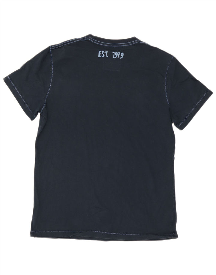 Tænk Pink Herre grafisk T-shirt top XL marineblå bomuld