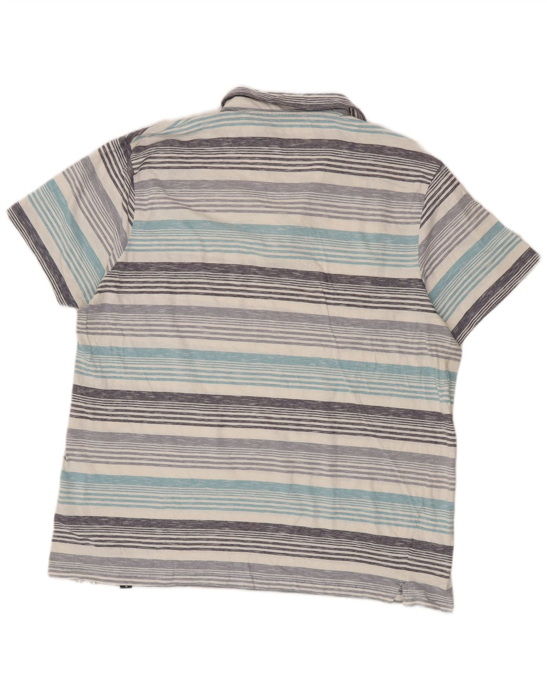 Weird Fish Herre Polo Shirt 2XL Blå Stribet Bomuld
