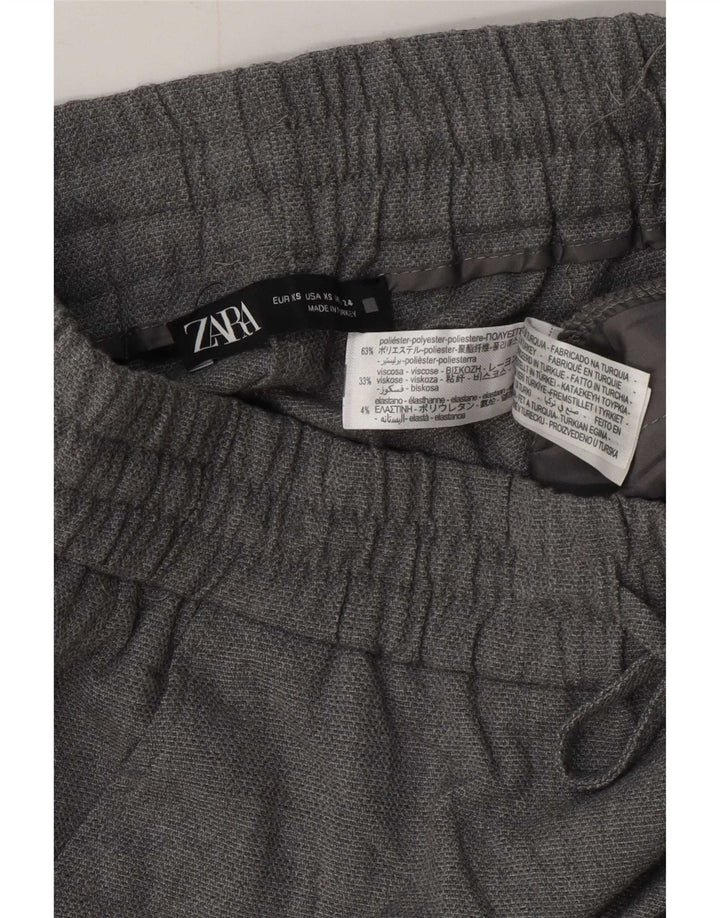Zara Joggerbukser til kvinder XS W24 L26 Grå polyester