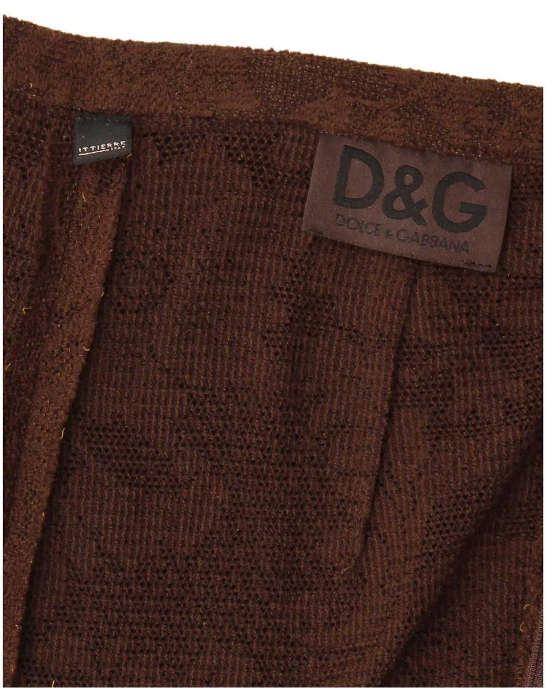 DOLCE & GABBANA strikket maxi-nederdel til kvinder W26 Small Brown Floral