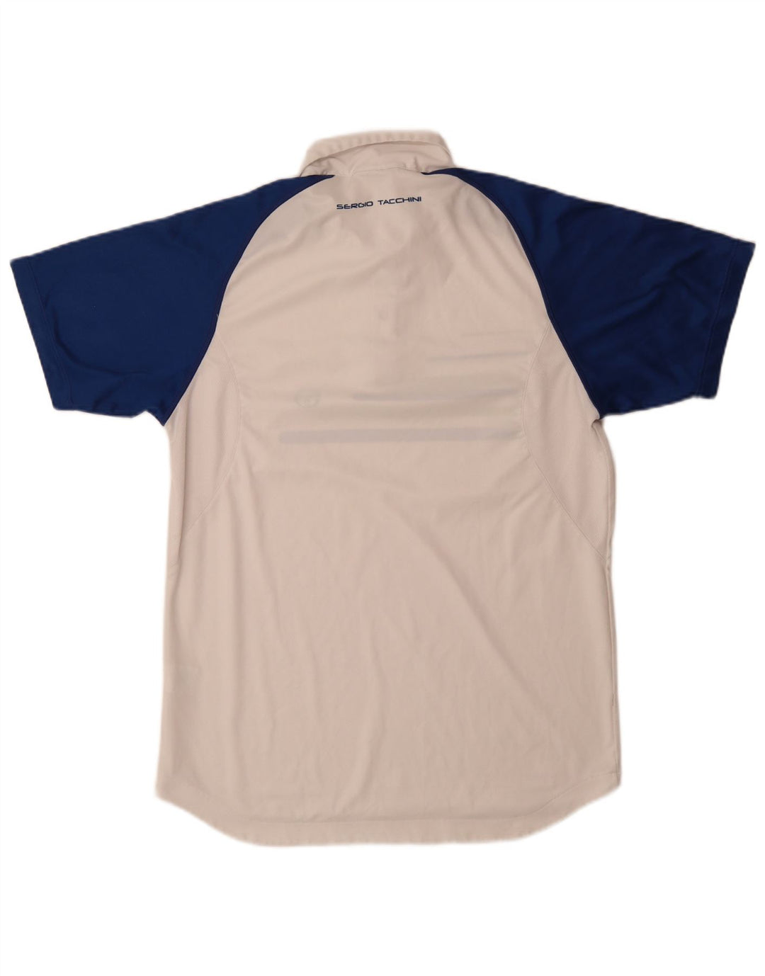 Sergio Tacchini Poloskjorte til mænd Stor hvid Colourblock Polyester