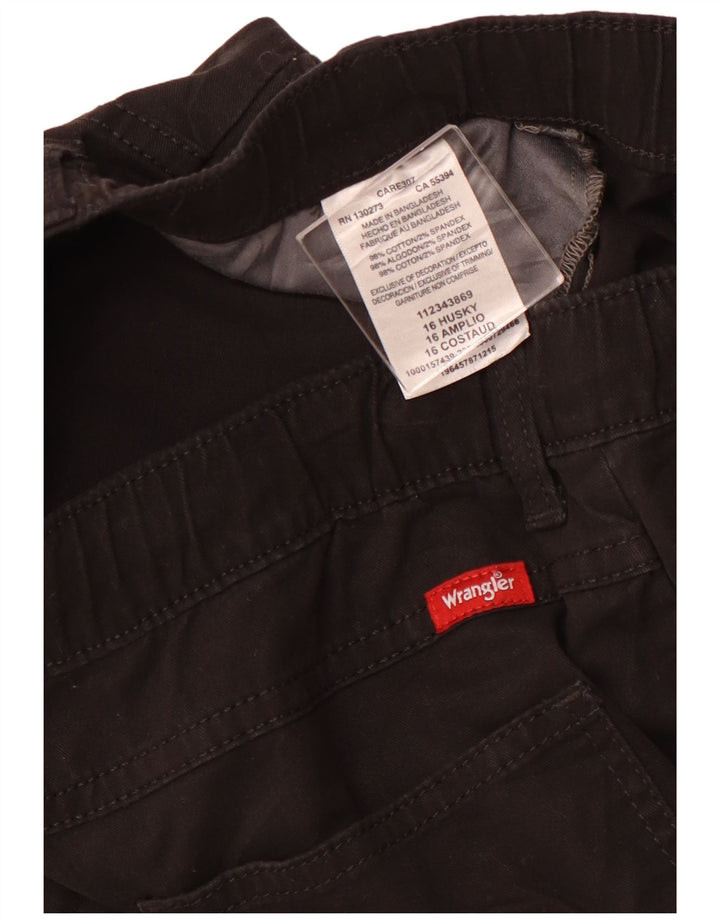 WRANGLER drenge jogger cargo bukser 15-16 år W32 L27 sort bomuld