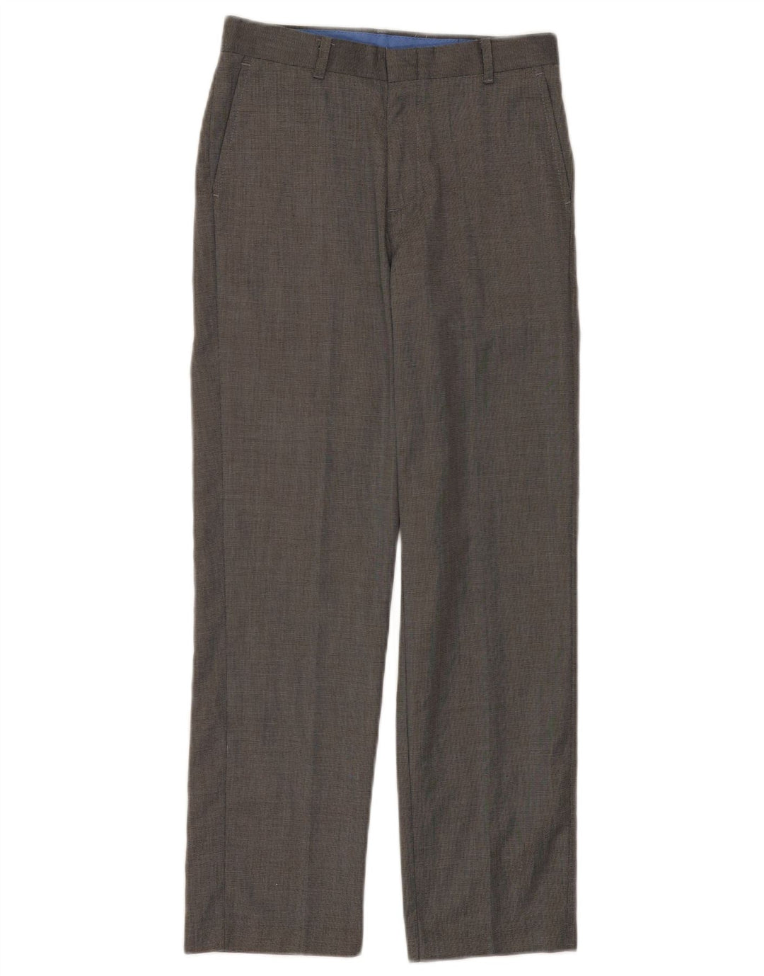 IZOD Boys Straight Chino Trousers 13-14 Years W26 L27 Grey Polyester