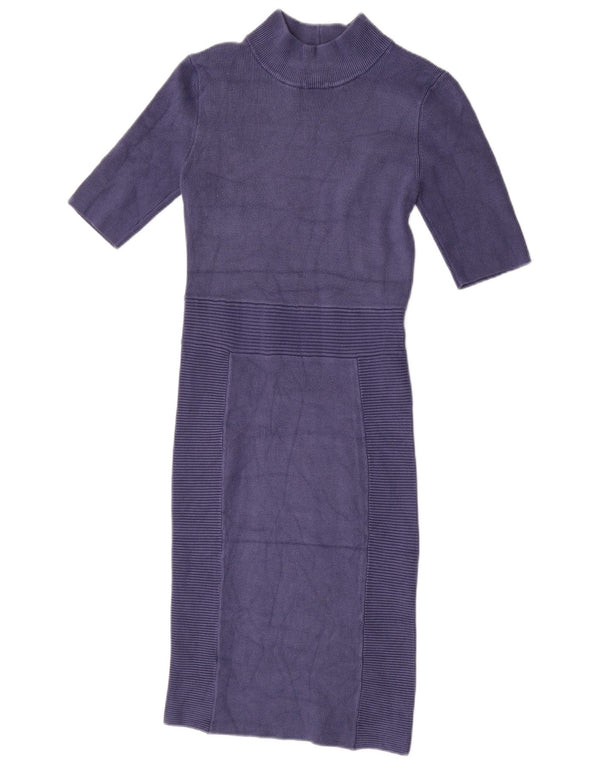 Guess Kortærmede Jumper Kjole til kvinder UK 8 Small Purple Rayon