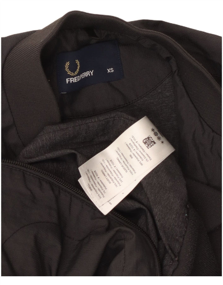 Fred Perry Bomberjakke til mænd UK 34 XS Grå polyamid