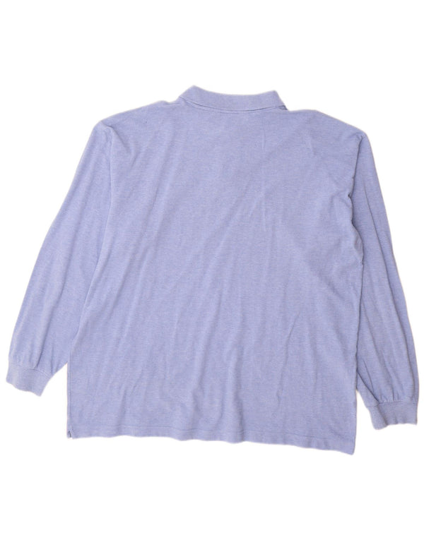 Kappa Langærmet Polo Shirt til mænd 2XL Blå Bomuld