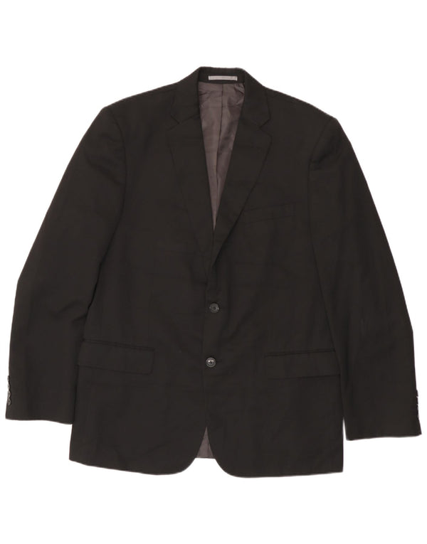 Marks & Spencer Herre lang 2-knaps blazerjakke UK 42 Large Black