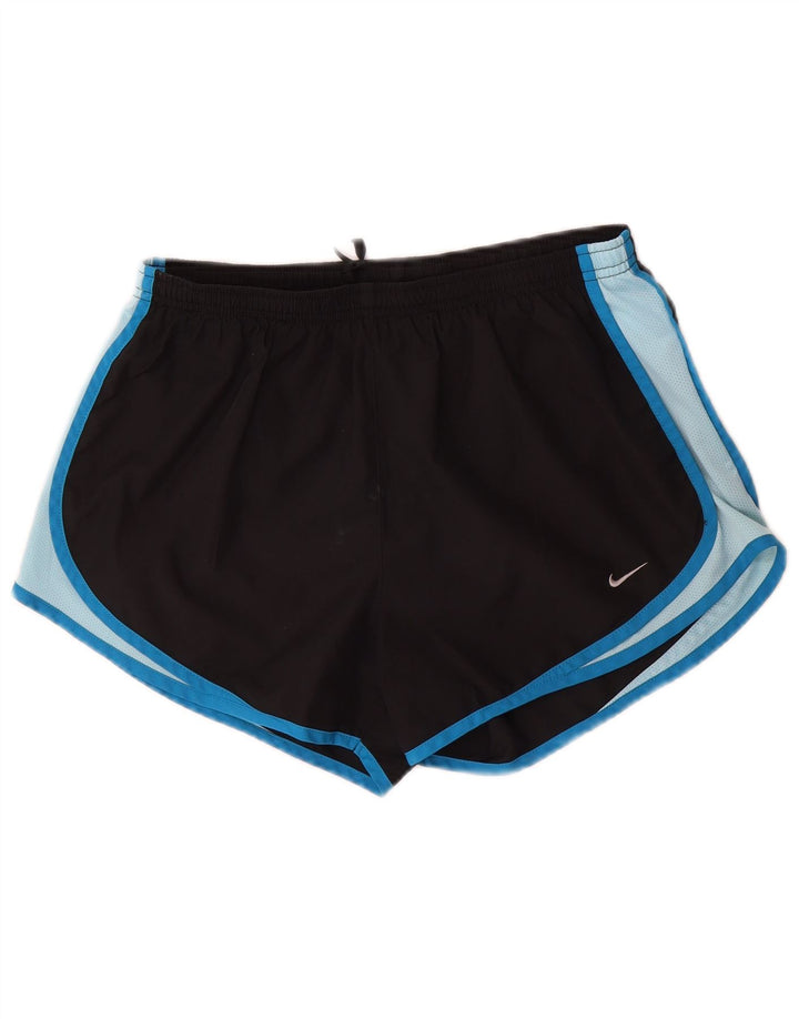 Nike sportsshorts til kvinder UK 14 Medium Black Colourblock