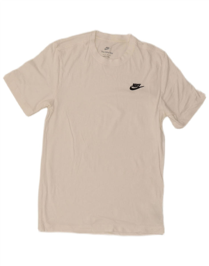 Nike Herre T-shirt Top XS Hvid Bomuld