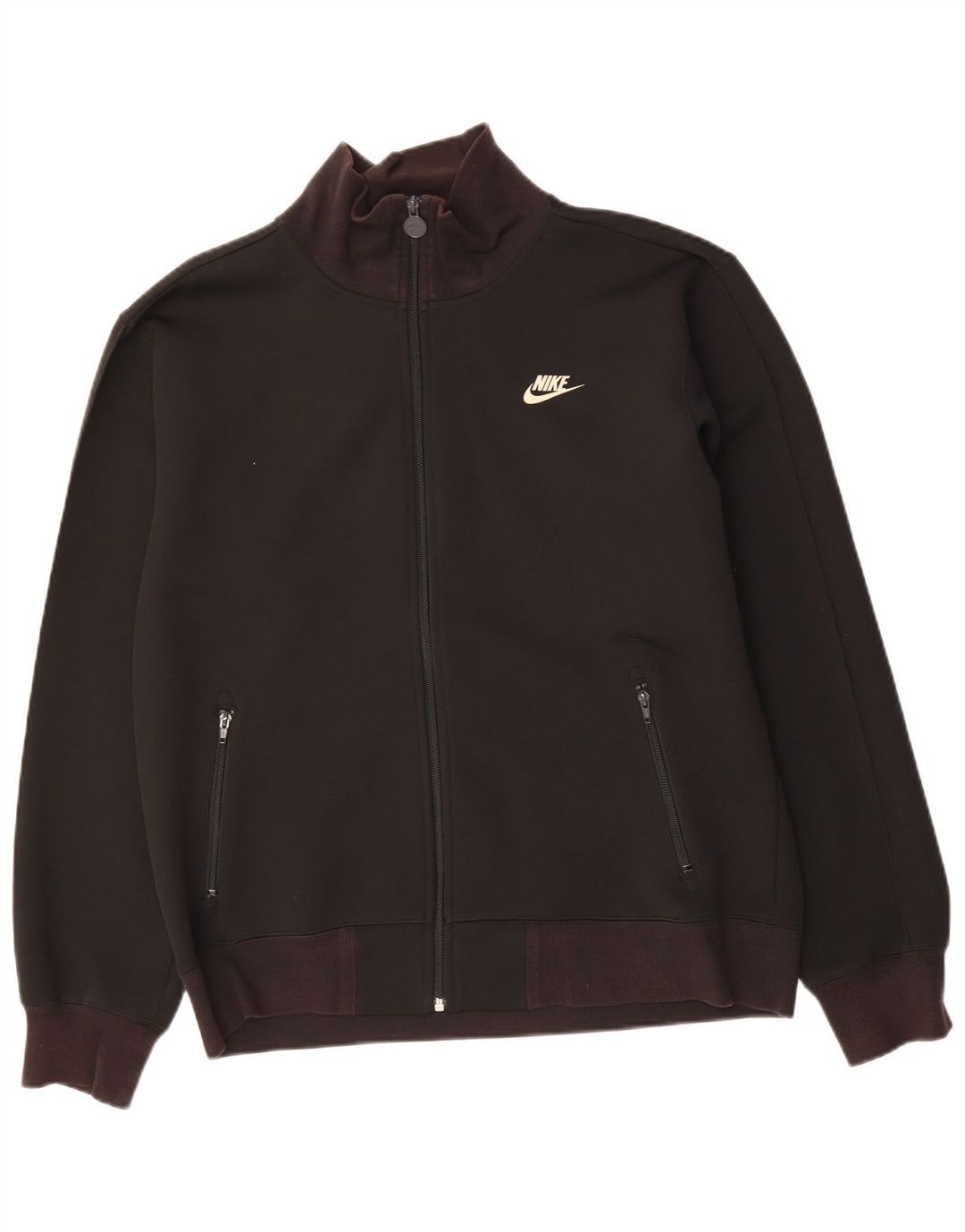 NIKE Mens Tracksuit Top Jacket UK 45/47 XL Black Polyester
