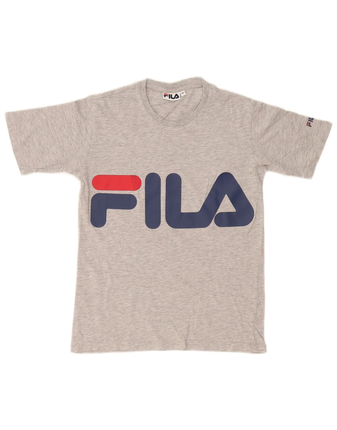 Fila Herre Grafisk T-Shirt Top XS Grå Flecked