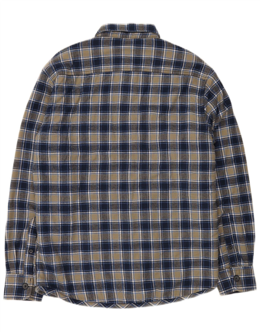 CAMARGUE Herre Lumberjack Flanel Shirt Medium Navy Blue Ternet Bomuld