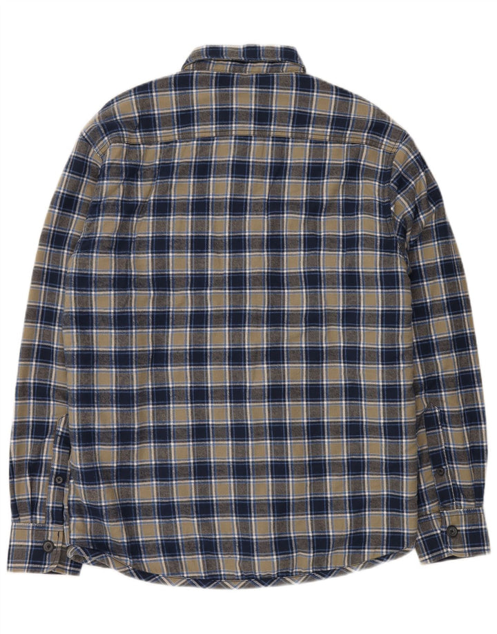 CAMARGUE Herre Lumberjack Flanel Shirt Medium Navy Blue Ternet Bomuld