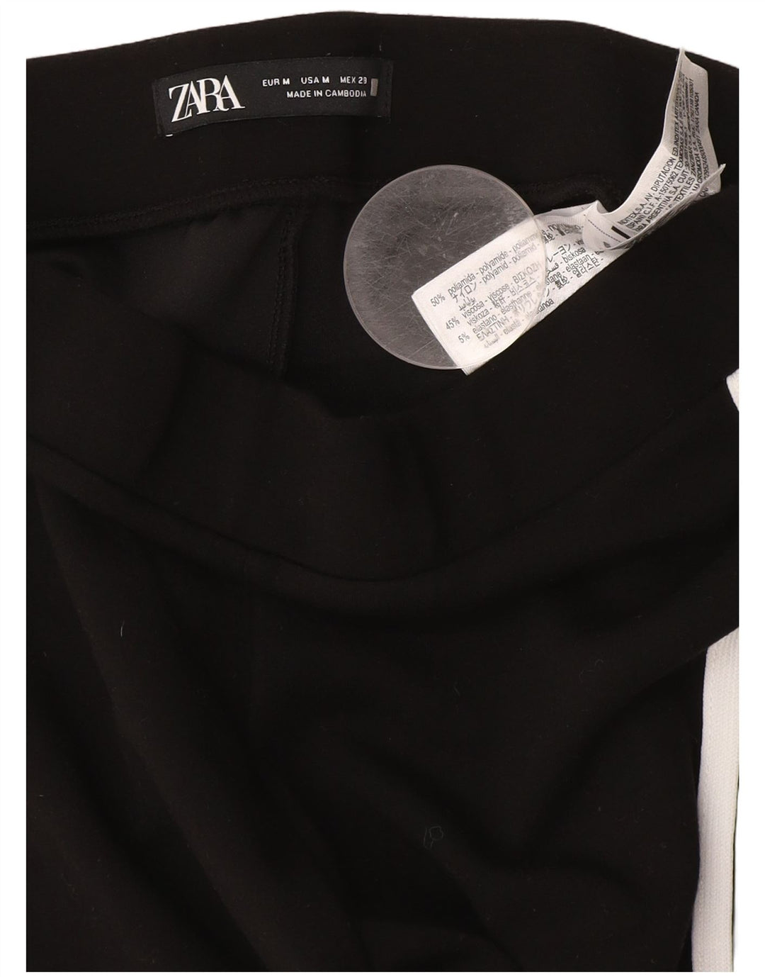 Zara Dame Flare træningsdragt Bukser Medium Sort Polyamid
