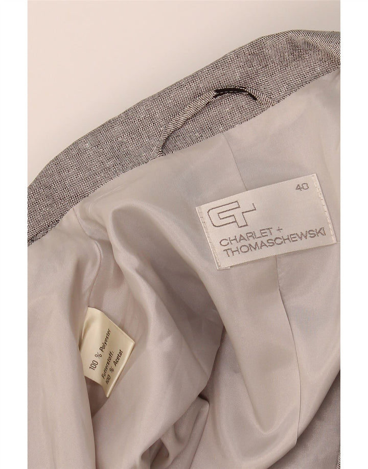 CHARLET+THOMASCHEWSKI Womens Longline Blazer Jacket EU 40 Medium Grey