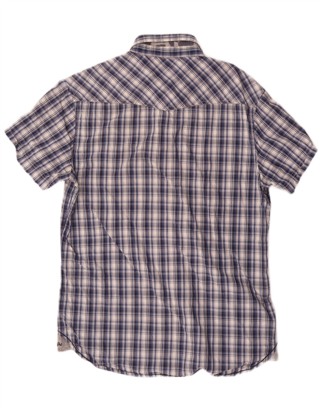 Napapijri Kortærmet Herreskjorte Medium Navy Blue Check
