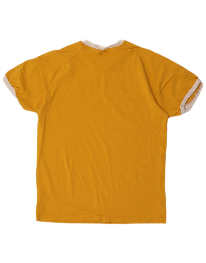 Adidas Herre T-Shirt Top Medium Gul Bomuld