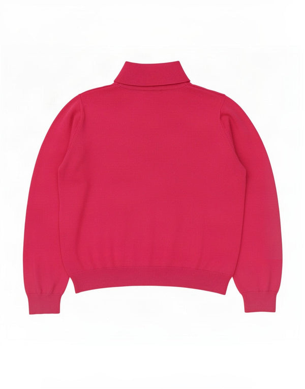 Marks & Spencer Dame Roll Neck Jumper Sweater UK 22 3XL Pink Viscose