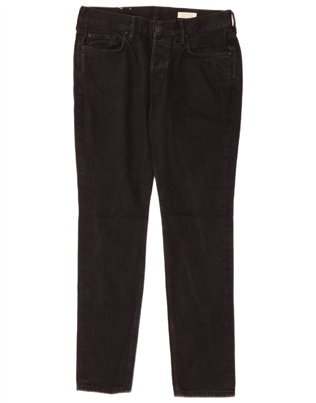 ALL SAINTS Herre Skinny Jeans W32 L31 Sort Bomuld