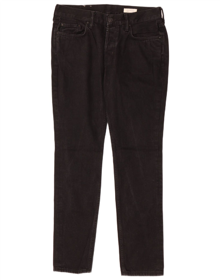 ALL SAINTS Herre Skinny Jeans W32 L31 Sort Bomuld