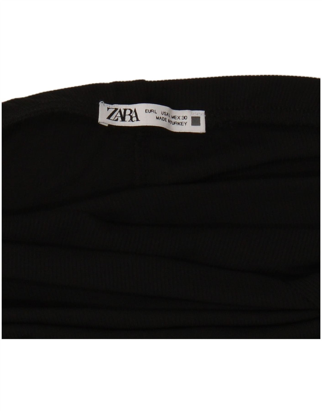 ZARA Womens Flare Casual Trousers Large W30 L33 Black Polyester