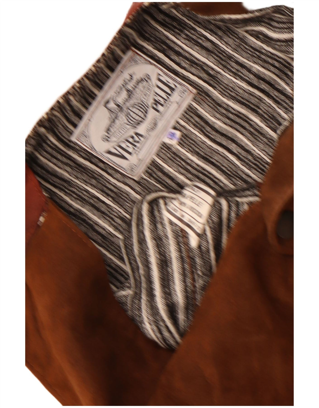 Vintage herre ruskindsvest IT 42 XS brunt læder