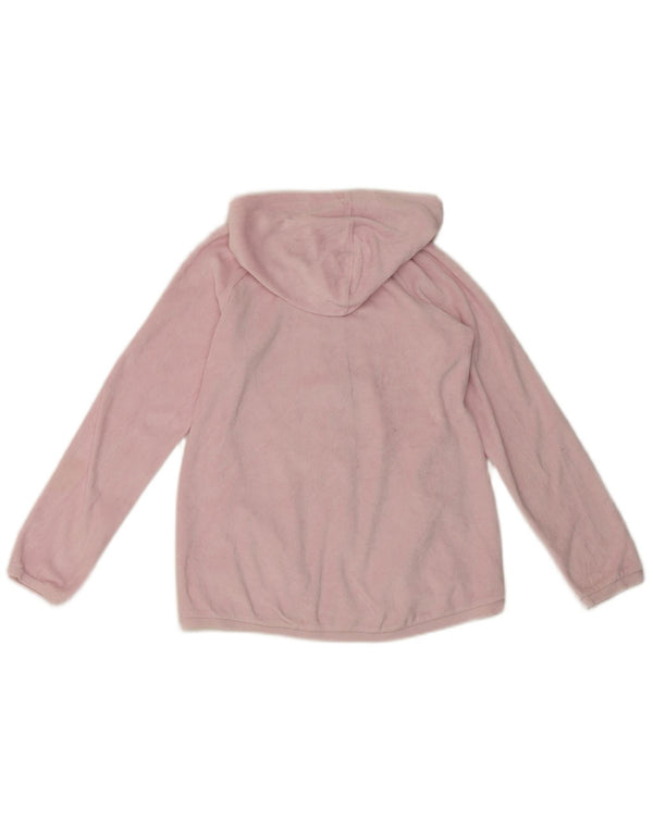 Benetton piger grafisk hættetrøje med lynlås 11-12 år 2XL Pink bomuld