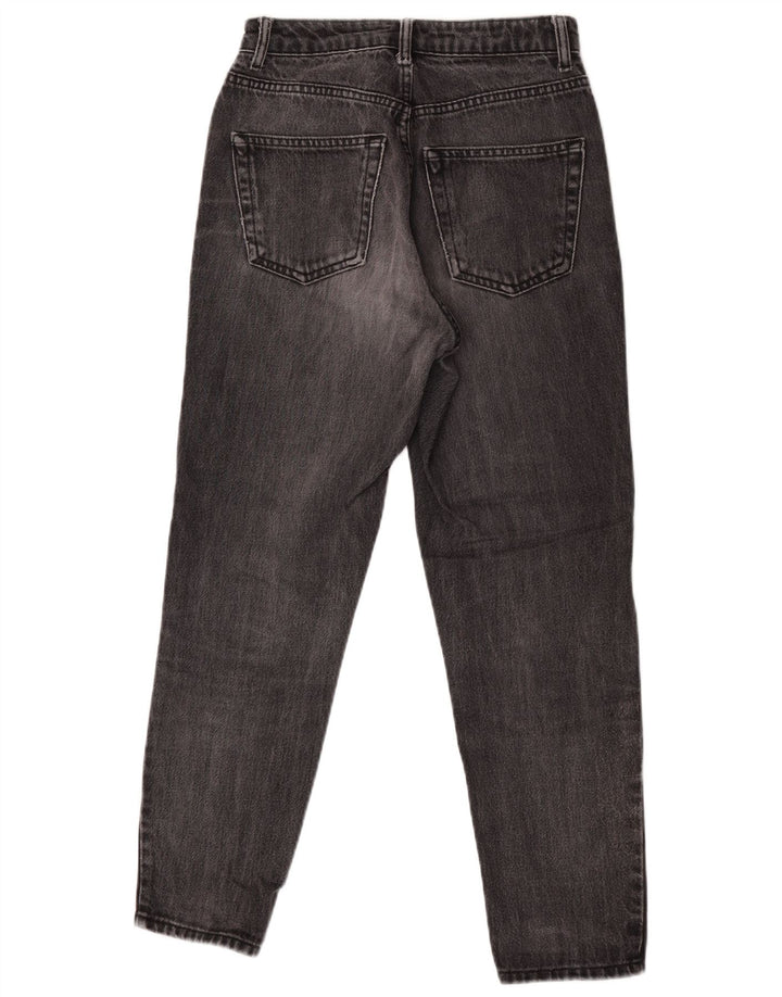 Topshop Dame Straight Jeans W26 L27 Sort Bomuld